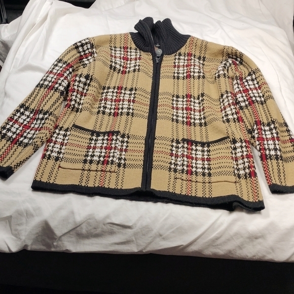 Tally Ho vintage women's zippered sweater size XL - Picture 1 of 8